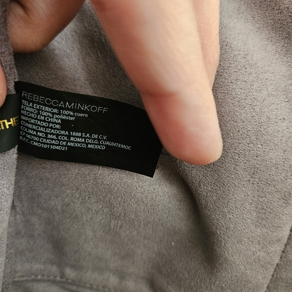 Rebecca Minkoff Light Grey Leather Tote Bag - Picture 6 of 8